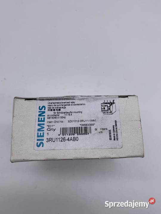 Siemens 3RU11264AB0 Rozłącznik terminczny Warszawa