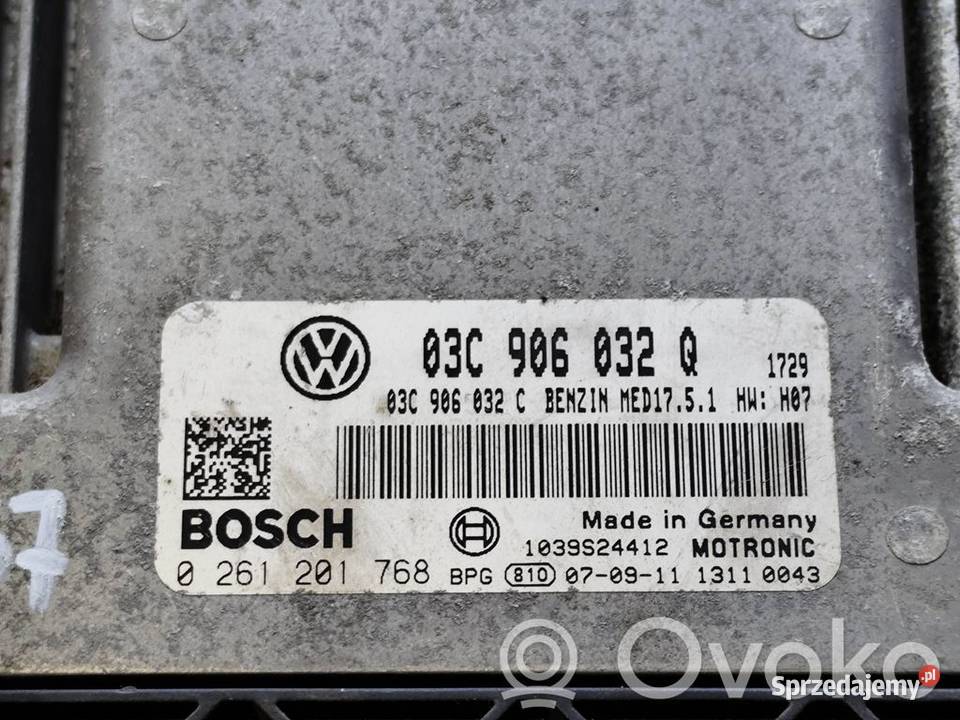 VW Golf V Jetta 14TI STEROWNIK KOMPUTER SILNIKA osobowe wielkopolskie