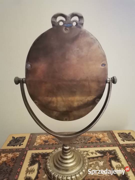 Stare mosiężne lusterko Art Deco Kraków