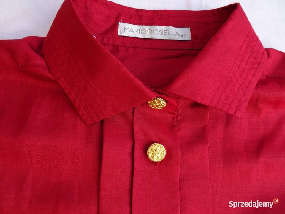 Mario Rosella koralowa koszula elegancka 40 42 Nowy Sącz