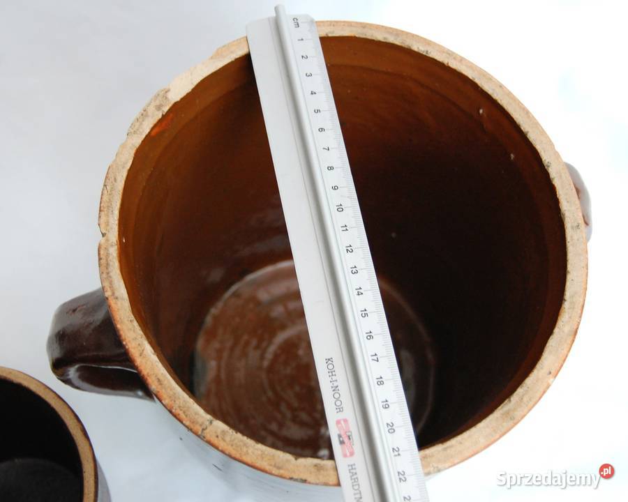Duży kamionkowy garnek kamionka FNK Bochnia PRL Lublin