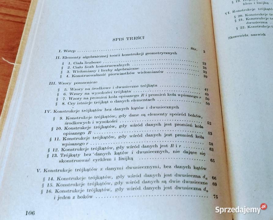 O konstrukcjach trójkątów Marian Łuczyński Gdańsk