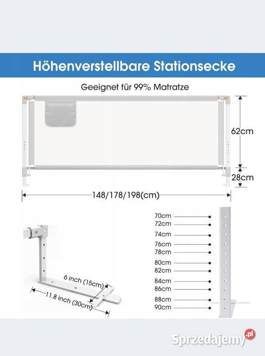 Barierka ochronna YIKANWEN Bettgitter 140 sprzedam