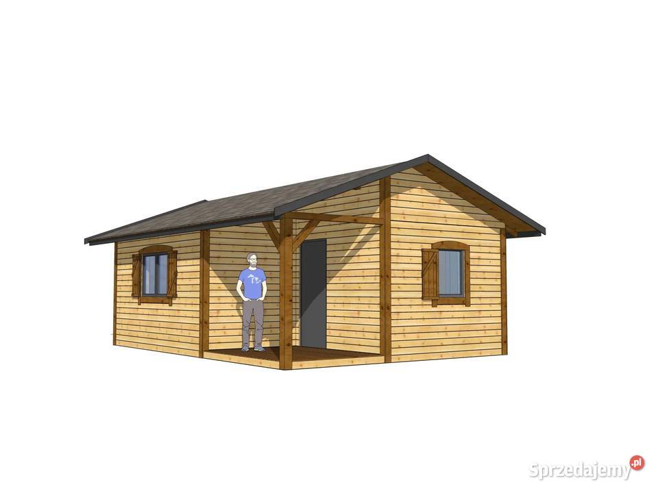 Drewniany domek rekreacyjny całoroczny CRA11 - 35 m²