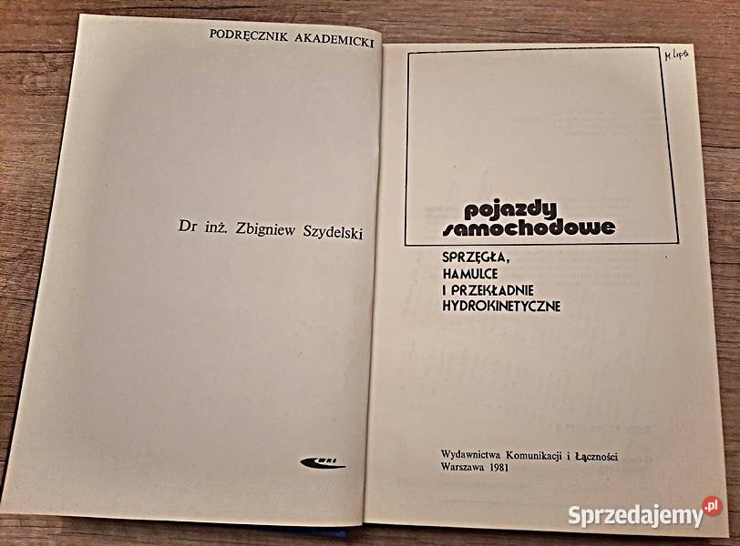 Pojazdy samochodowe sprzęgła hamulce i Książki naukowe i popularnonaukowe Ostrów Wielkopolski