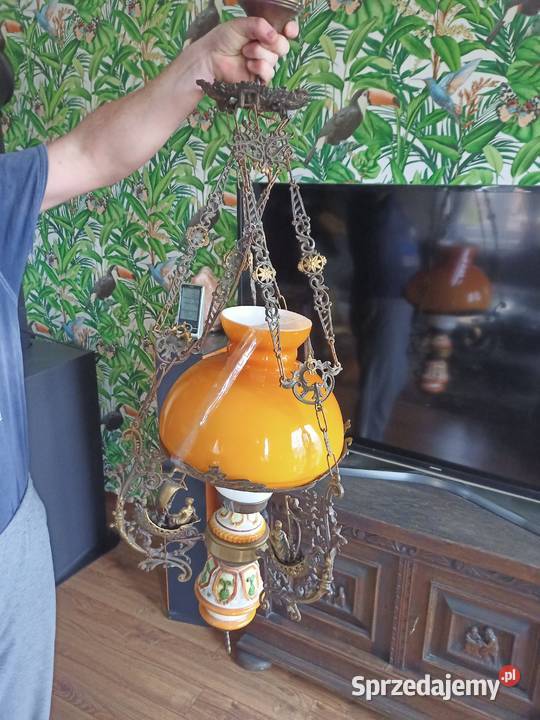 Żyrandol antyk 1892r duży