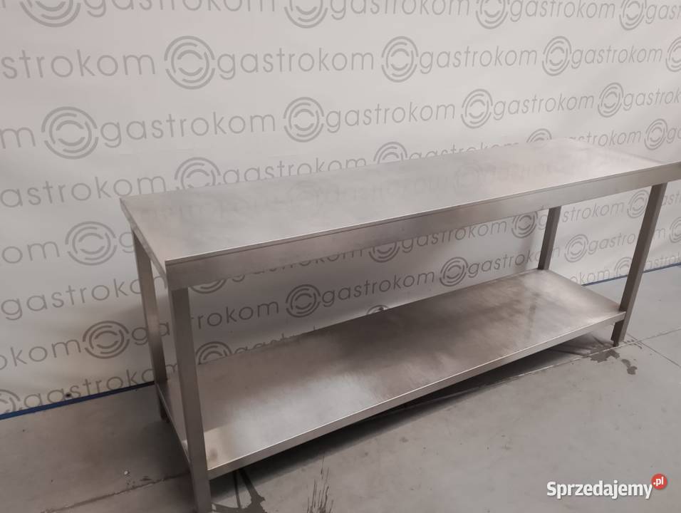 Stół z półką 200x60x85