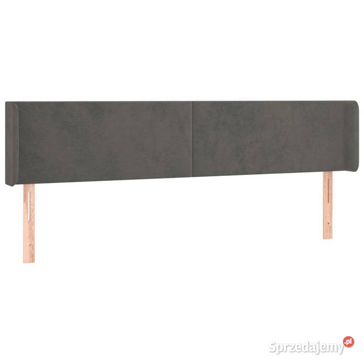 Zagłówek do łóżka z LED ciemnoszary 163x16x7888 mazowieckie Warszawa
