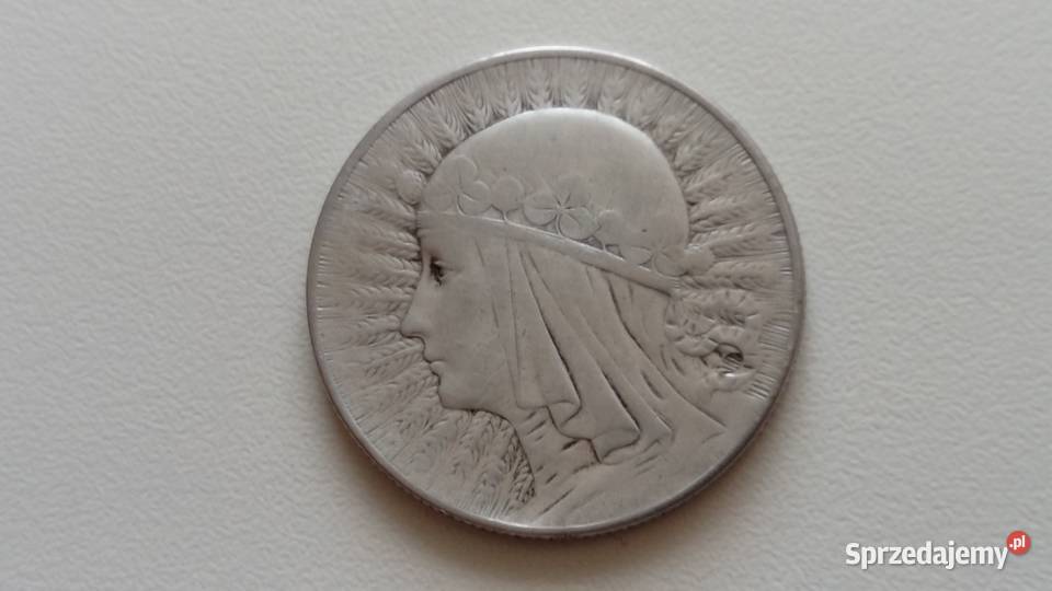 Moneta 5 1933 r Polonia Srebro Mosina
