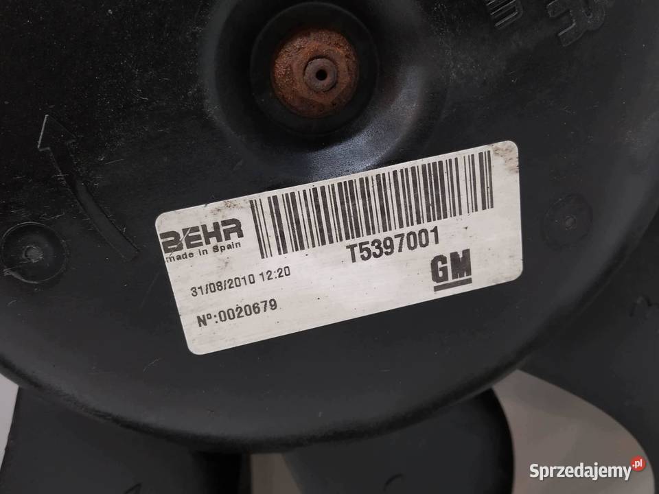 WENTYLATOR CHŁODNICY 14 B 13330996 Opel Meriva sprzedam