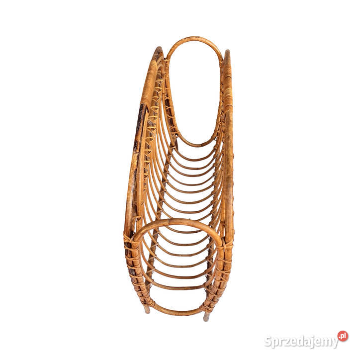 Gazetnik wiklinowy Skandynawski styl Dania lata mazowieckie Warszawa