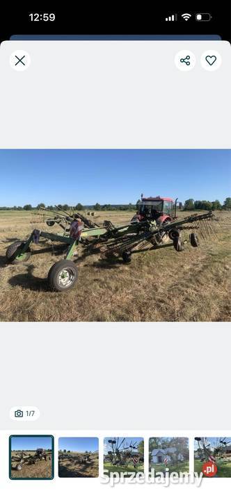 Zgrabiarka Krone Swadro 900 nieuszkodzony Imielno