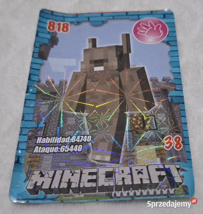 Karta Minecraft 818 38 kamień papier nożyce 6x87 śląskie Czeladź