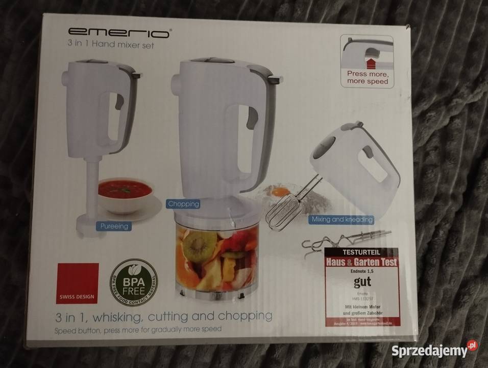Emerio HMS113257 robot kuchenny 3w1mikser ręczny Dom i Ogród Wieluń sprzedam