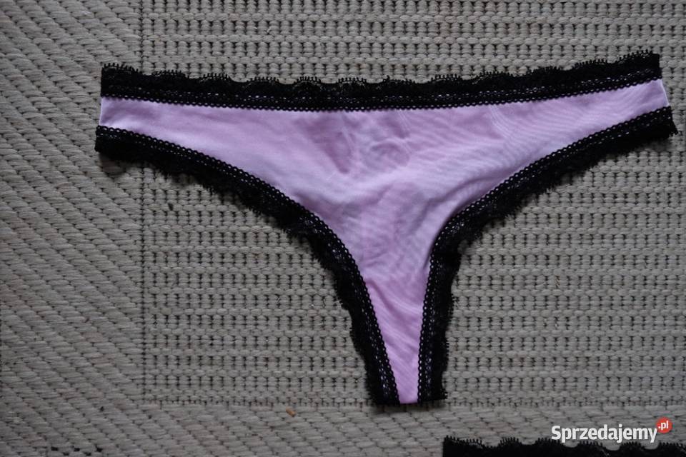 pudrowy satynowa koronkowe koronka stringi Satynowe kujawsko-pomorskie Toruń sprzedam