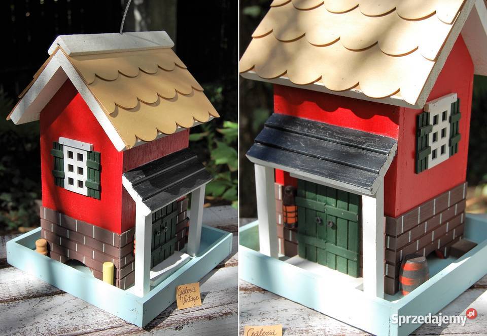 Domek drewniany skandynawski zawieszka wiszący Lublin sprzedam