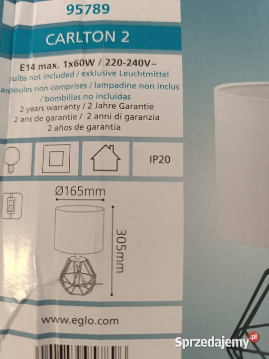 Lampka nocna dwie sztuki Cianowice