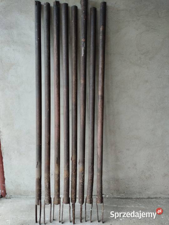 Słupki ogrodzeniowe dł 220 fi 60mm Rudy sprzedam