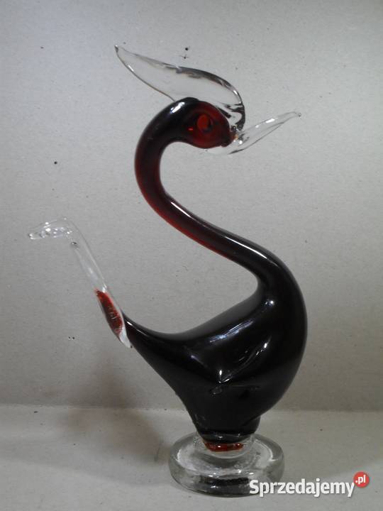 Figurynka Szklana Murano Żuraw 24 Kraków