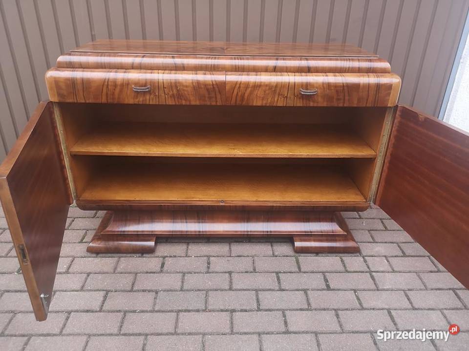 Komoda ARTDECO RTV Orzech Zjawiskowa Stara Antyk wielkopolskie Swarzędz