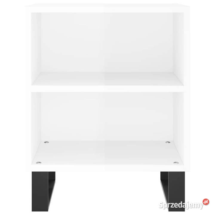 Szafki nocne 2 białe z połyskiem 40x30x50 Warszawa