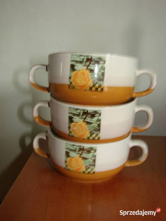 porcelitowa bulionówka Salaterki i półmiski