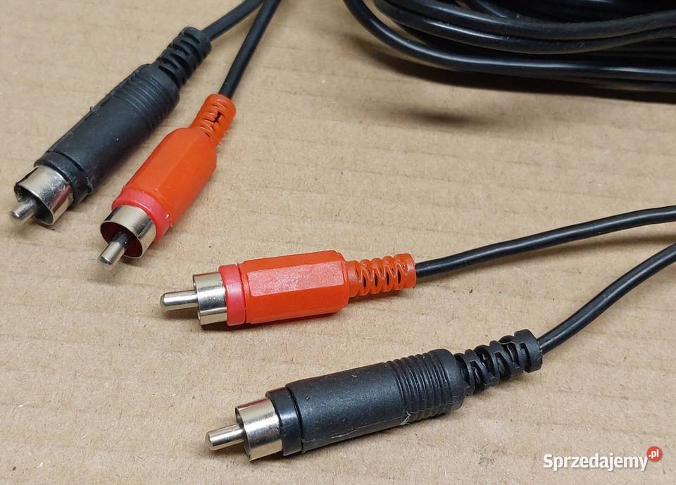 KABEL PRZEDŁUŻACZ CINCH MĘSKI 2XRCA NA 2XRCA 10M Mielęcin sprzedam