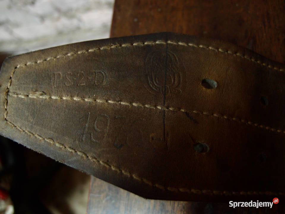 Oryginalny zabytkowy pas strażacki 2D topór Łódź sprzedam