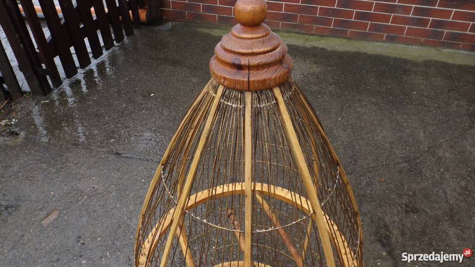 Stara duża klatka ptaków Papugi Dekoracje i ozdoby warmińsko-mazurskie Grodziczno