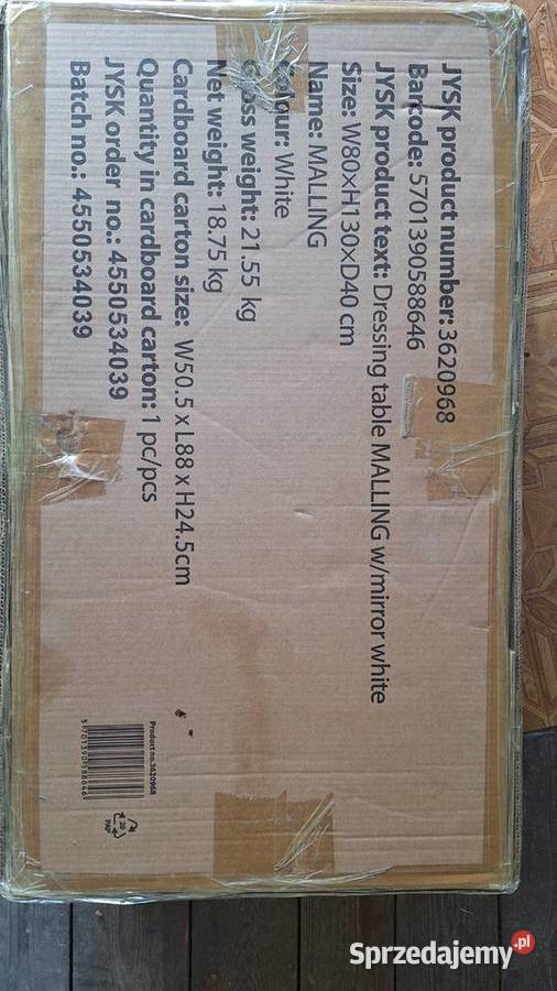 NOWA Toaletka Krzesełko JYSK Malling Fabrycznie