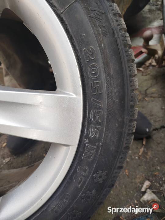 felgi 17x55x205 aluminiowe 5x100 audi golf 4 sprzedam