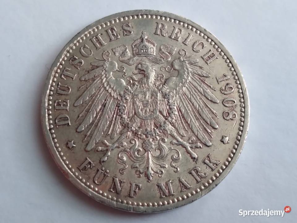 Niemcy 5 marek 1908 Oława sprzedam