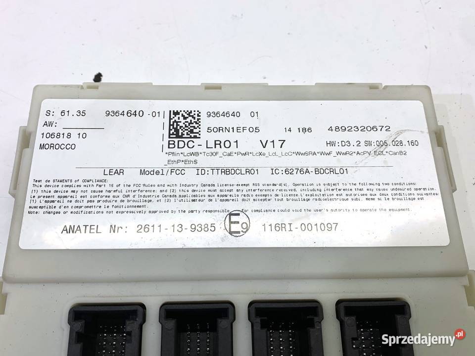 MODUŁ KOMFORTU BMW F16 9364640 SUV 1419