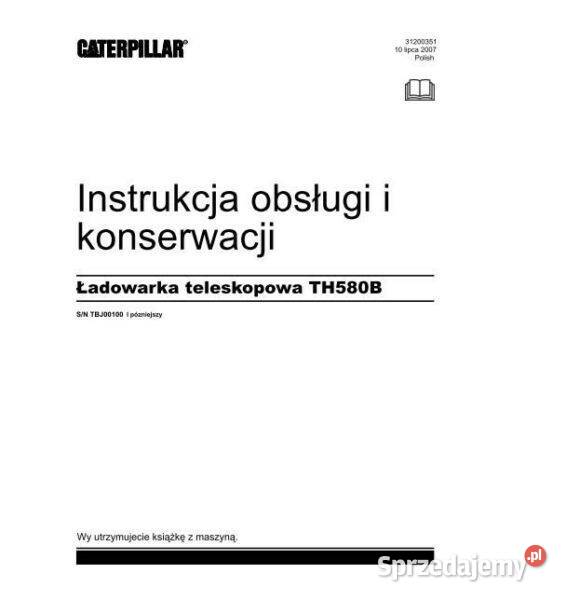 CAT CATERPILLAR TH 580 B ładowarka teleskopowa świętokrzyskie Kielce