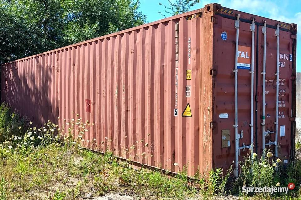 KONTENER MORSKI 40HC 12metrowy podwyższony Magazynowanie Zblewo sprzedam