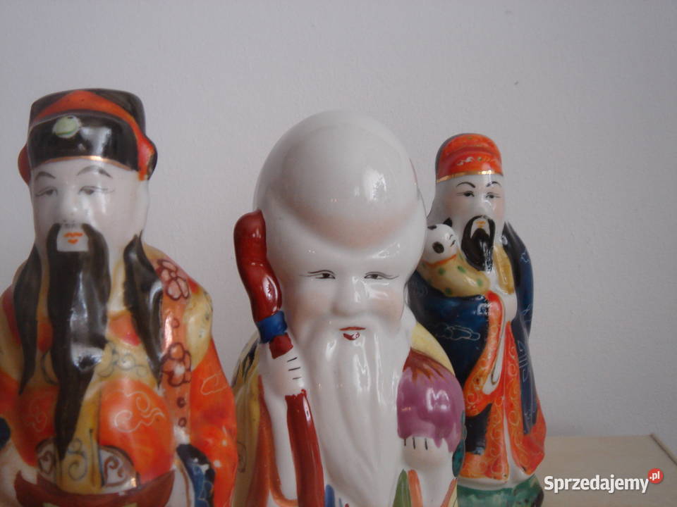 Figurki ceramiczne zestaw 3 Łódź