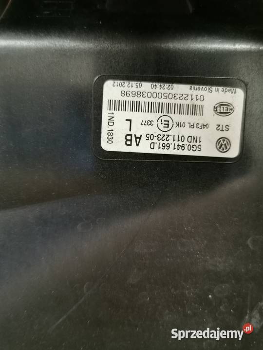 VW GOLF VII ORYG HALOGEN LEWY 5G0941661D Luzino