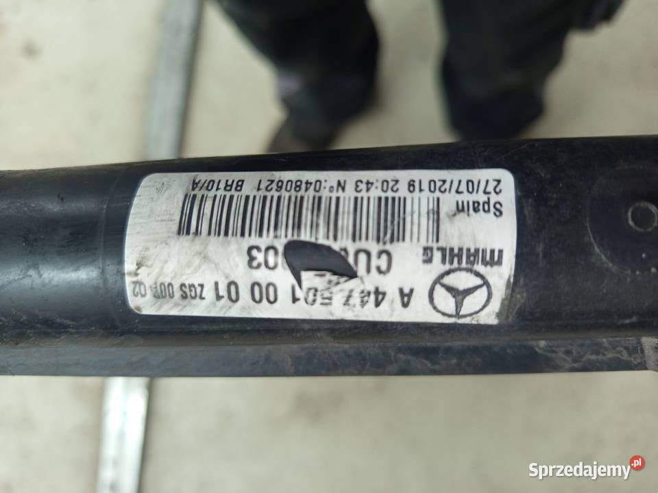 Chłodnica wody Vito 447 CDI mahle orginal podkarpackie sprzedam