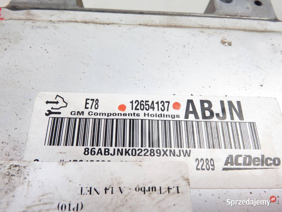 STEROWNIK OPEL ASTRA IV J 14 12654137