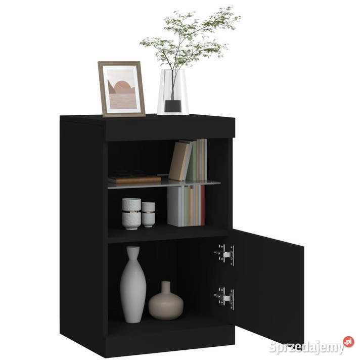 Szafka z oświetleniem LED czarna 41x37x67 mazowieckie