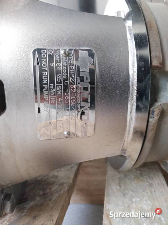 Sprzedam pompę spożywczą nierdzewną kwasoodporną