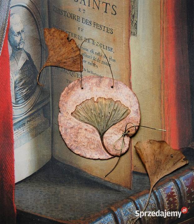 Miłorząb japoński gingko biloba liść zawieszka z Lublin