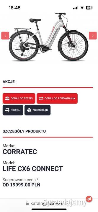 Corratec Life CX 6 nowy 50 ceny rower Nakło Śląskie