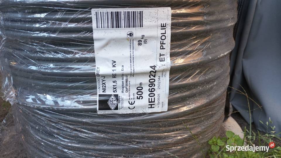 Sprzedam nowy kabel elektryczny 5x15 500m lubuskie Konotop