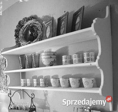 Piękne rustykalne półki kuchenne Grójec