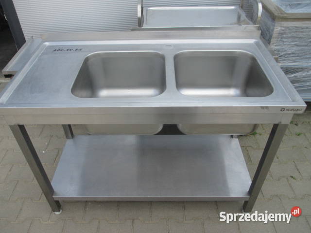 Zlew Gastronomiczny 2 Komorowy Z Półką 1206085 Ostrów Wielkopolski