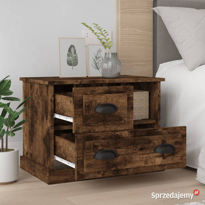 Szafka nocna przydymiony dąb 60x39x45 WM816365