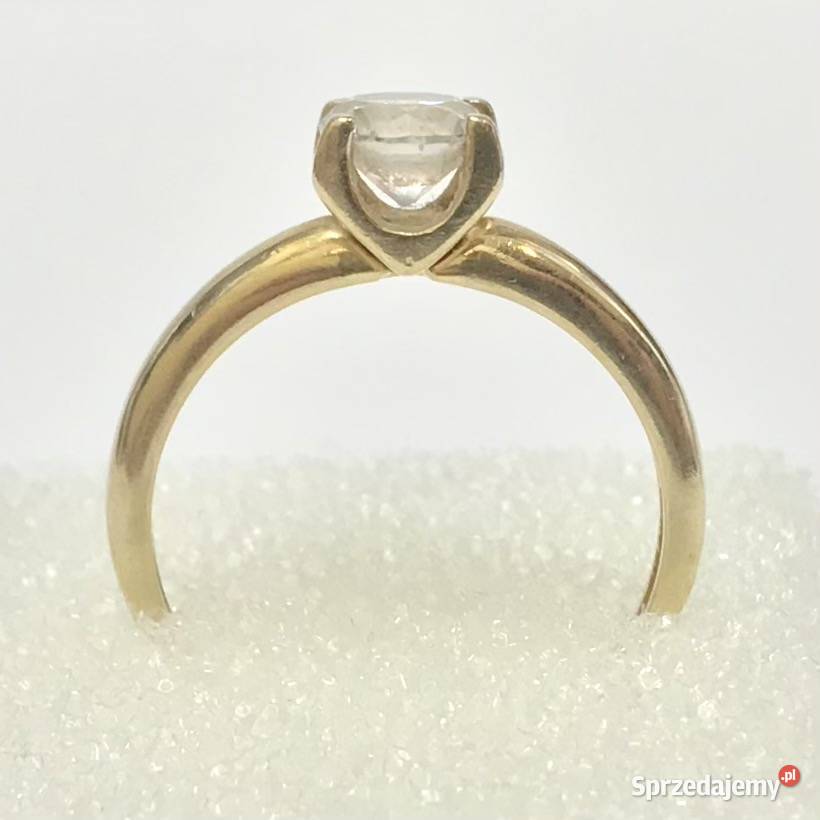 Złoty PIERŚCIONEK żółte ZŁOTO 585 14K cudowny Warszawa