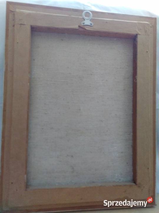 Obraz malowany popiersie Jana Pawła II