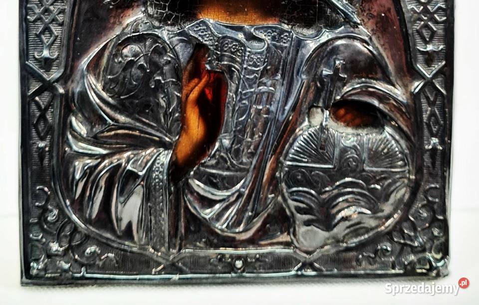 Ikona Jezus Chrystus Władca Świata srebro 0148 mazowieckie Warszawa